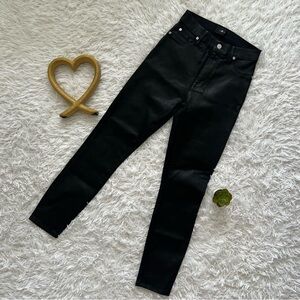 7 For All Mankind Women's Black Skinny Jeans